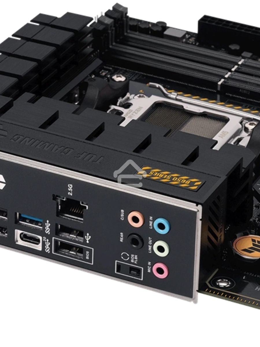 Материнская плата ASUS TUF GAMING B650M-PLUS, AM5, AMD B650, 4xDDR5, 4xSATA, 2xM.2, 1xPCIe 4.0 x16, 1xPCIe 4.0 x4, 1xDP, 1xHDMI, 1x 2.5Gb LAN, 4xUSB-A 3.2 Gen 2, 1xUSB-A 3.2 Gen 1, 1xUSB-C 3.2 Gen 2x2, 5x3.5 мм, 7.1, mATX