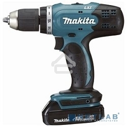 Дрель-шуруповерт Makita DDF453SYE Дрель ак 18В,2х1.5Ач Li-ion,БЗП-13мм,0-400\1300об\м,42\27Нм,1.8кг,чем