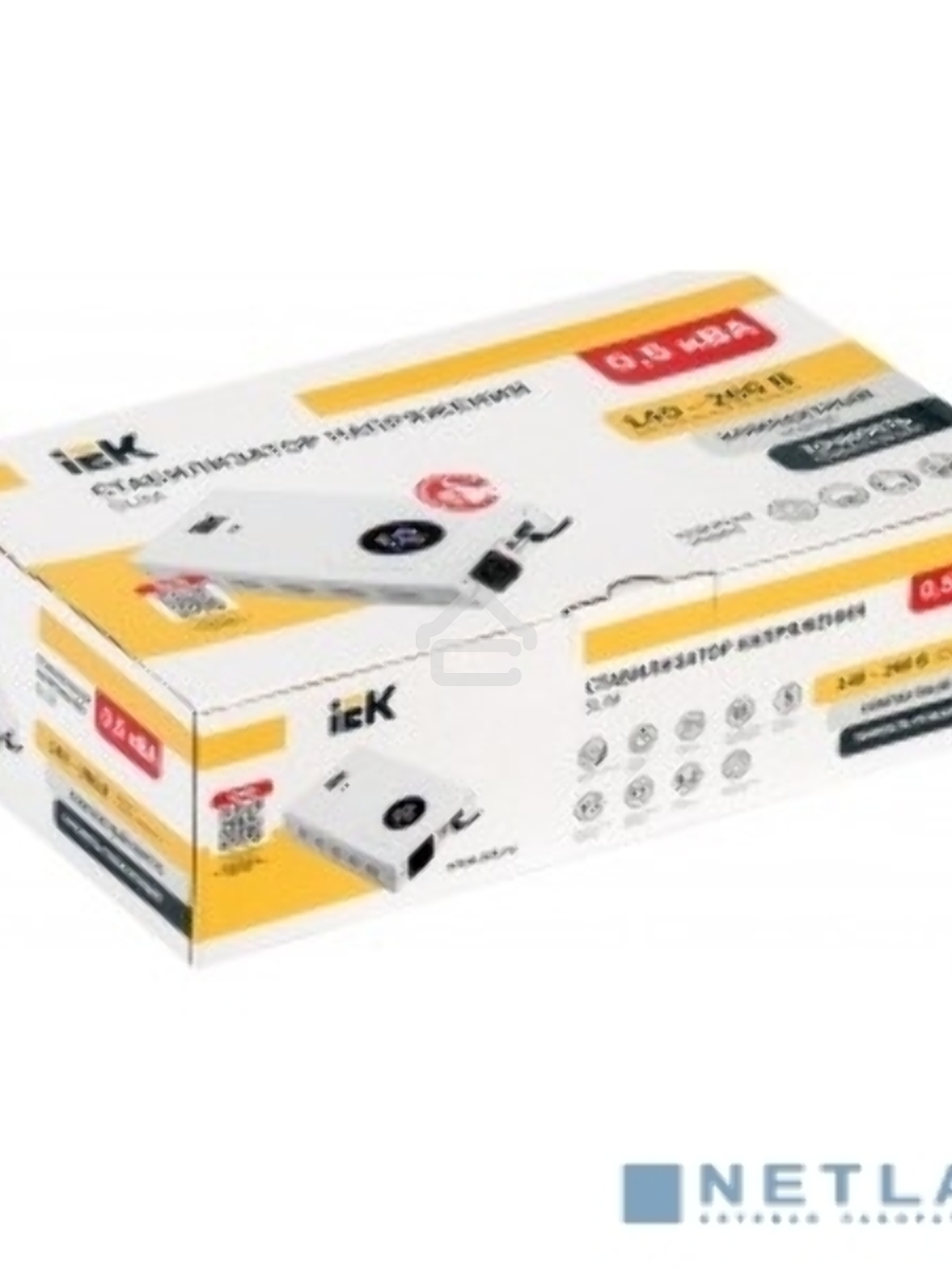 Стабилизатор напряжения настенный SLIM 0,5кВА IEK IVS22-1-D05-09