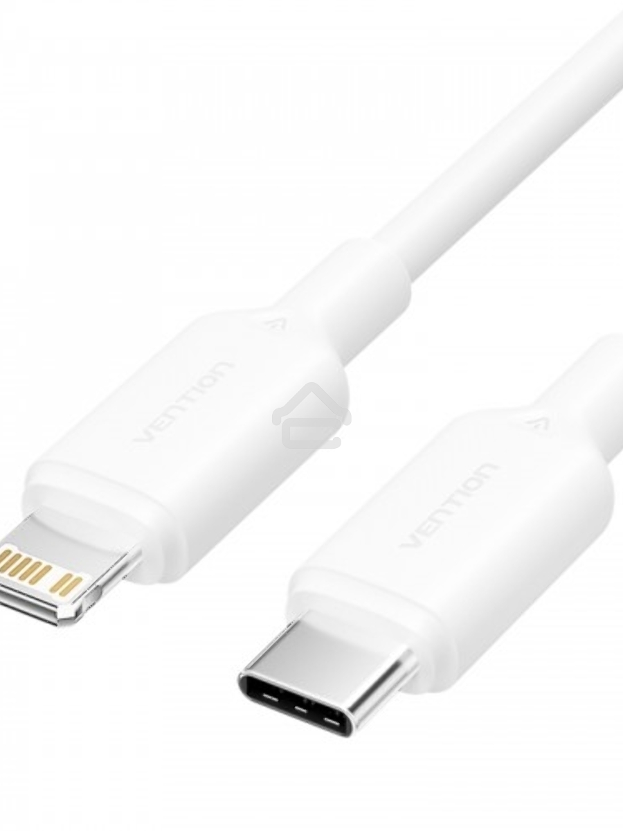 Кабель Vention USB 2.0 CM/Lightning 8M для iPad/iPhone 3A - 1м. Белый
