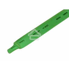 Термоусаживаемая трубка Rexant 9,0/4,5 мм, зеленая, упаковка 50 шт. по 1 м