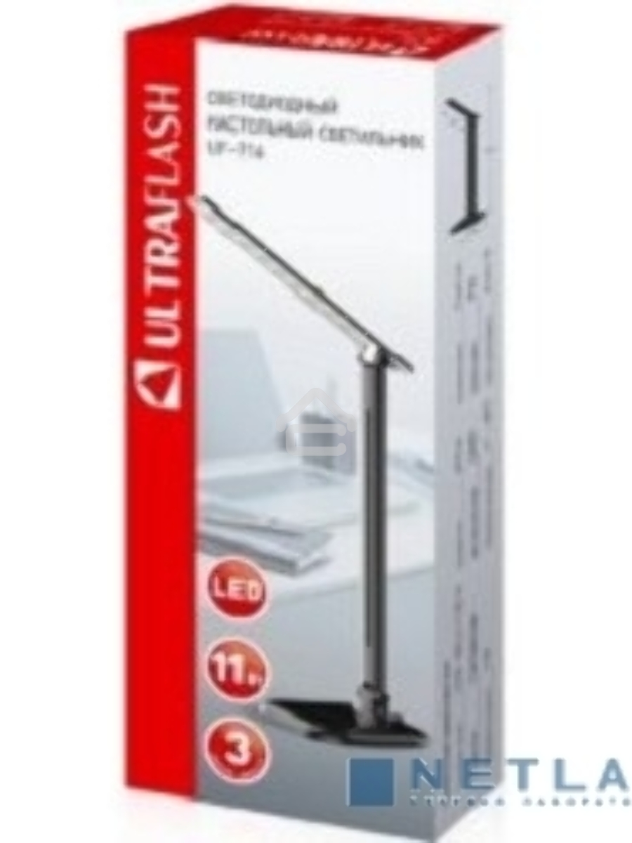 Светильник Ultraflash UF-716 C02 (13788) настольный на подставке черный 11Вт