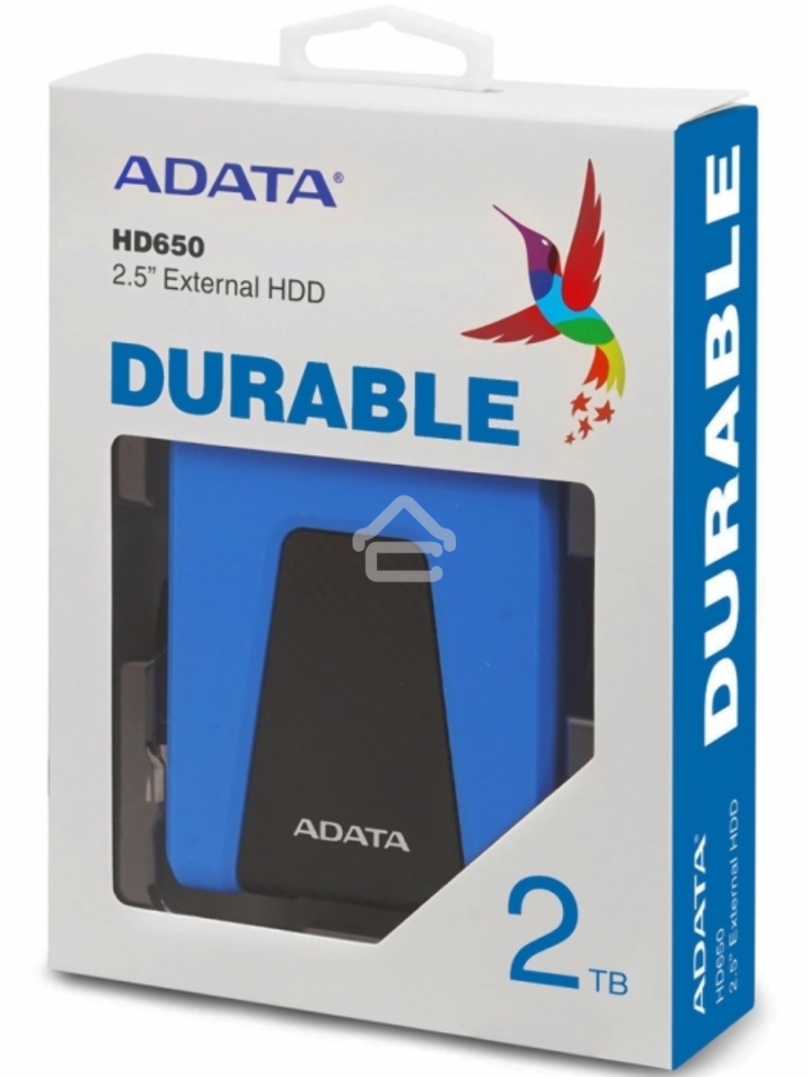 Внешний жесткий диск AData USB 3.1 2Tb AHD650-2TU31-CBL HD650 DashDrive Durable 2.5