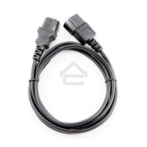 Кабель питания сист.блок-монитор Cablexpert PC-189-1-5M, 5м, C13-C14, 3x1кв.мм., черный, с заземлением