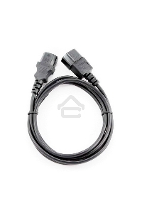 Кабель питания сист.блок-монитор Cablexpert PC-189-1-5M, 5м, C13-C14, 3x1кв.мм., черный, с заземлением