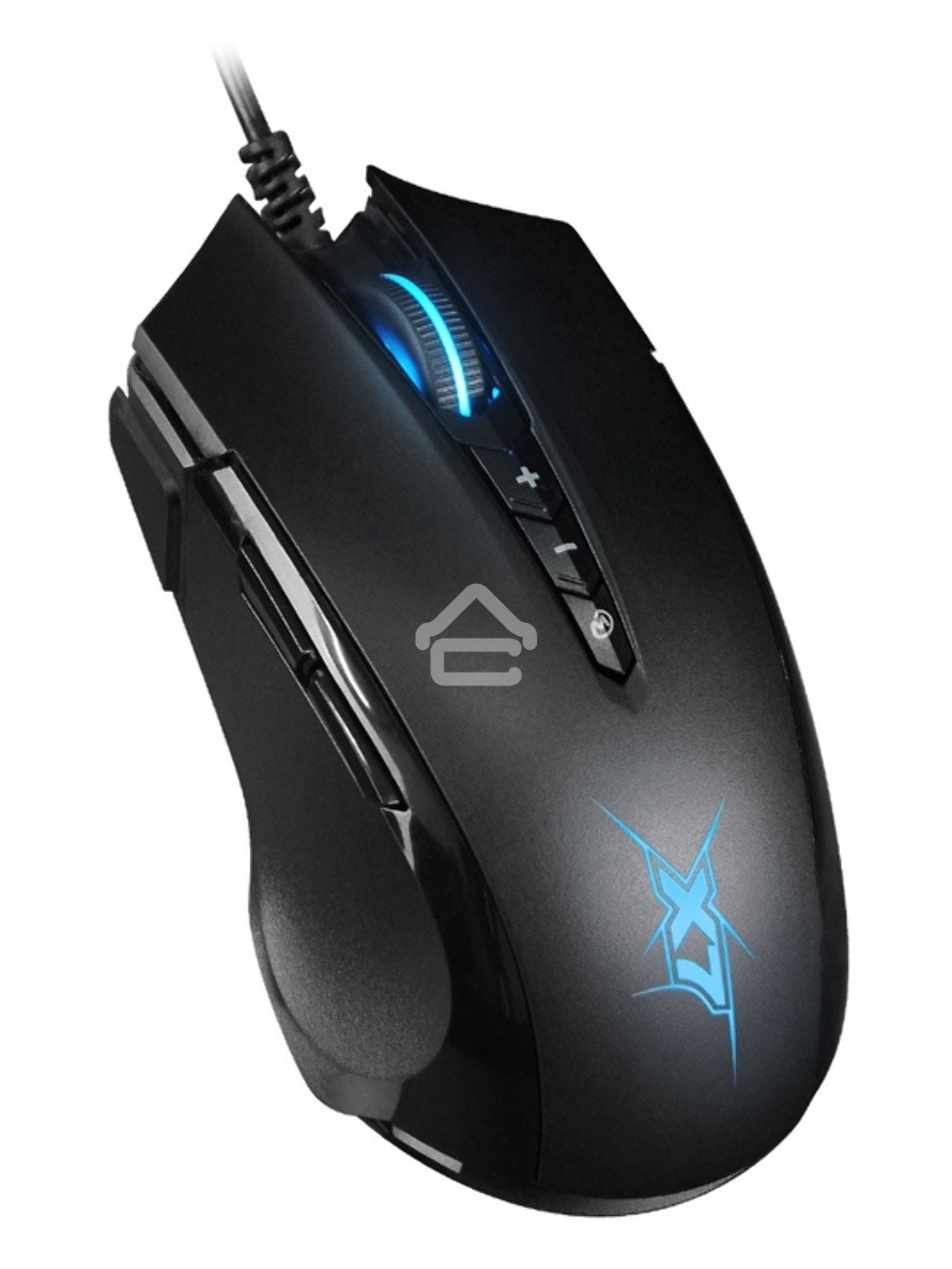 Мышь проводная A4Tech X89 черный, 2400 dpi, USB, кнопки - 8