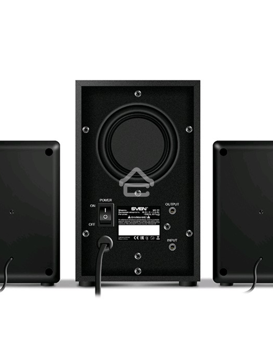 Колонки SVEN MS-90 Black (2x2.5W+ сабвуфер 5W, дерево)