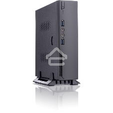 Компьютерный корпус с внешним блоком питания 120Вт. Сase Foxline mITX 120W ext., DC-converter, 2xUSB 3.0, 1x40ммFan, Black, VESA, powercord