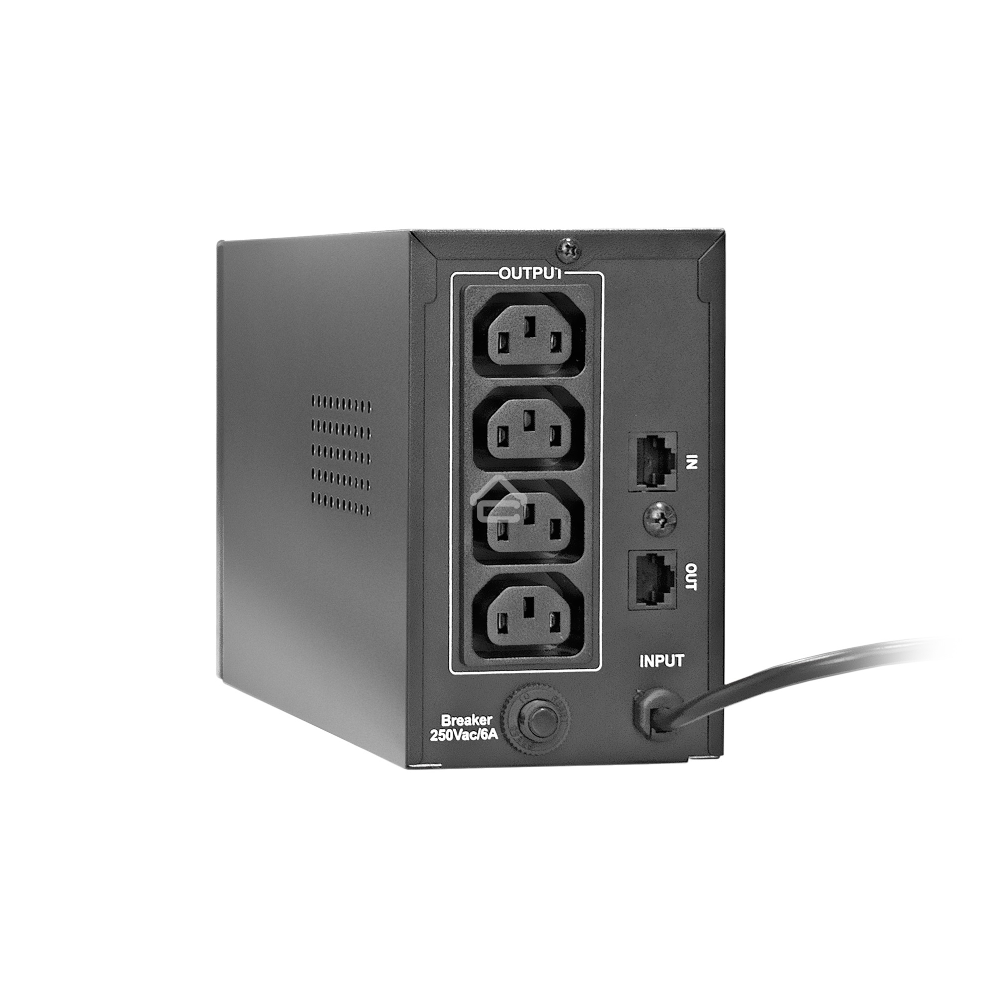 Источник бесперебойного питания ExeGate EP285521RUS Power Back BNB-400.LED.AVR.C13.RJ<400VA/240W, LED, AVR,4*IEC-C13, RJ45/11, Black>