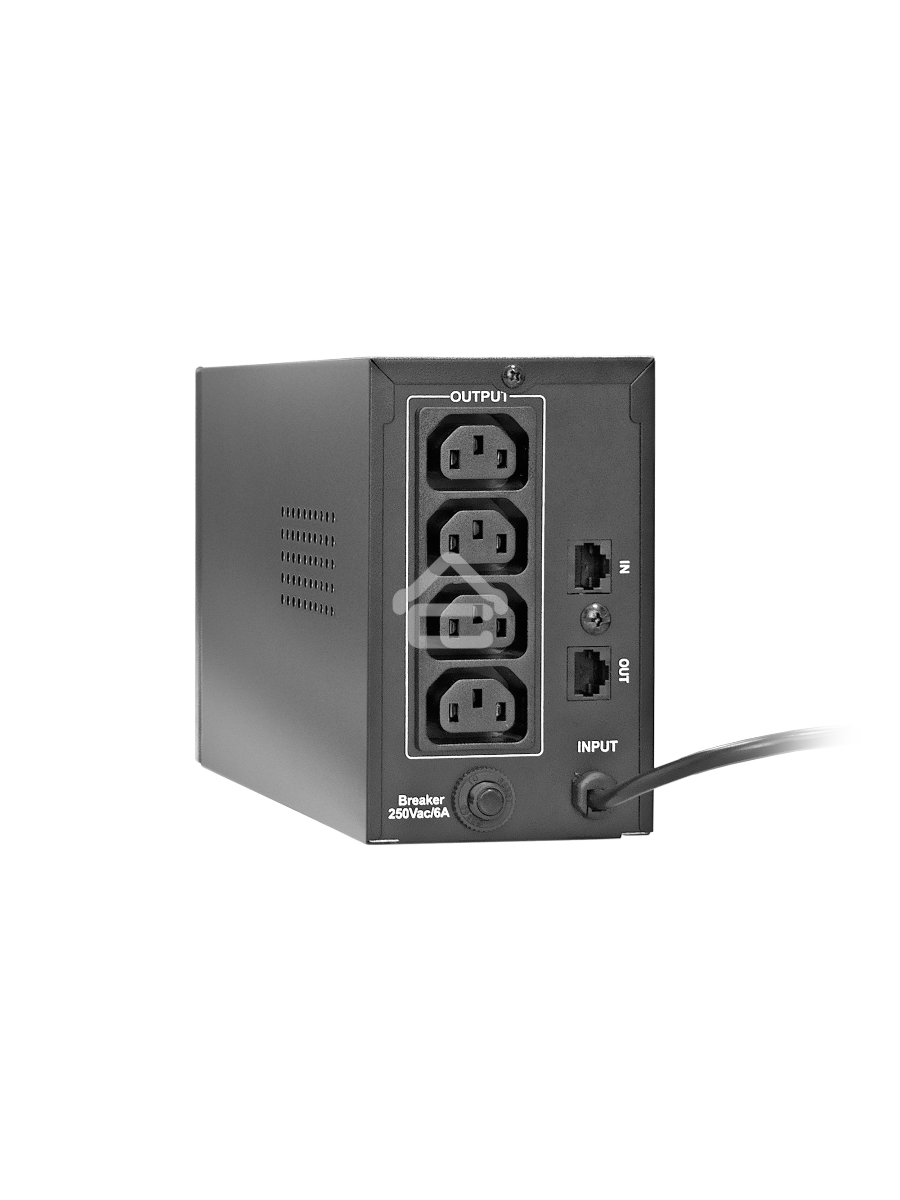 Источник бесперебойного питания ExeGate EP285521RUS Power Back BNB-400.LED.AVR.C13.RJ<400VA/240W, LED, AVR,4*IEC-C13, RJ45/11, Black>