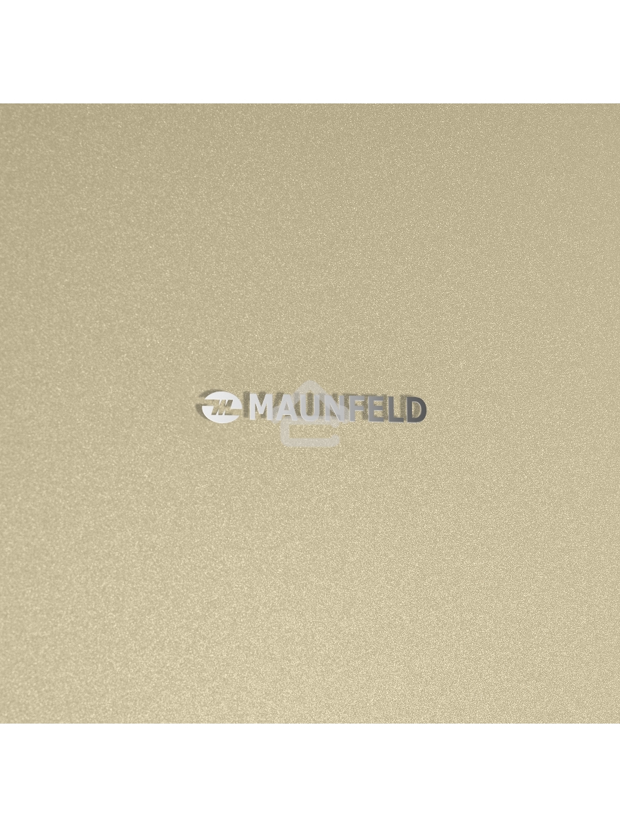Холодильник Maunfeld MFF200NFBG бежевый двухкамерный 271/106л морозилка снизу, Total No Frost