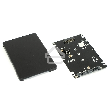 Бокс для SSD диска M2 с выходом SATA пластиковый, черный Бокс для SSD диска M2 с выходом SATA пластиковый, черный