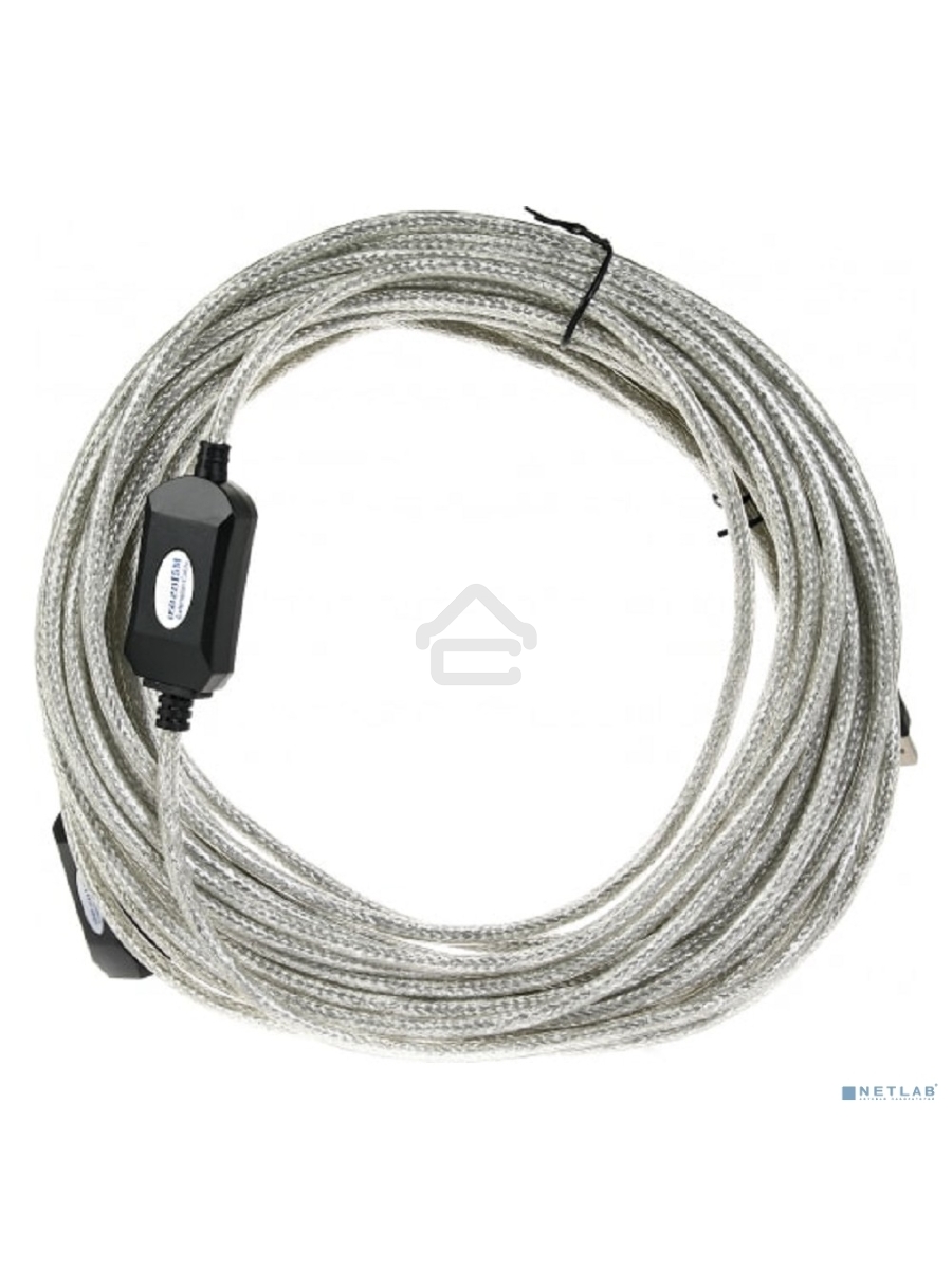 Кабель удлинитель Aopen активный ACU823-15M , USB2.0-repeater AM/AF 15м
