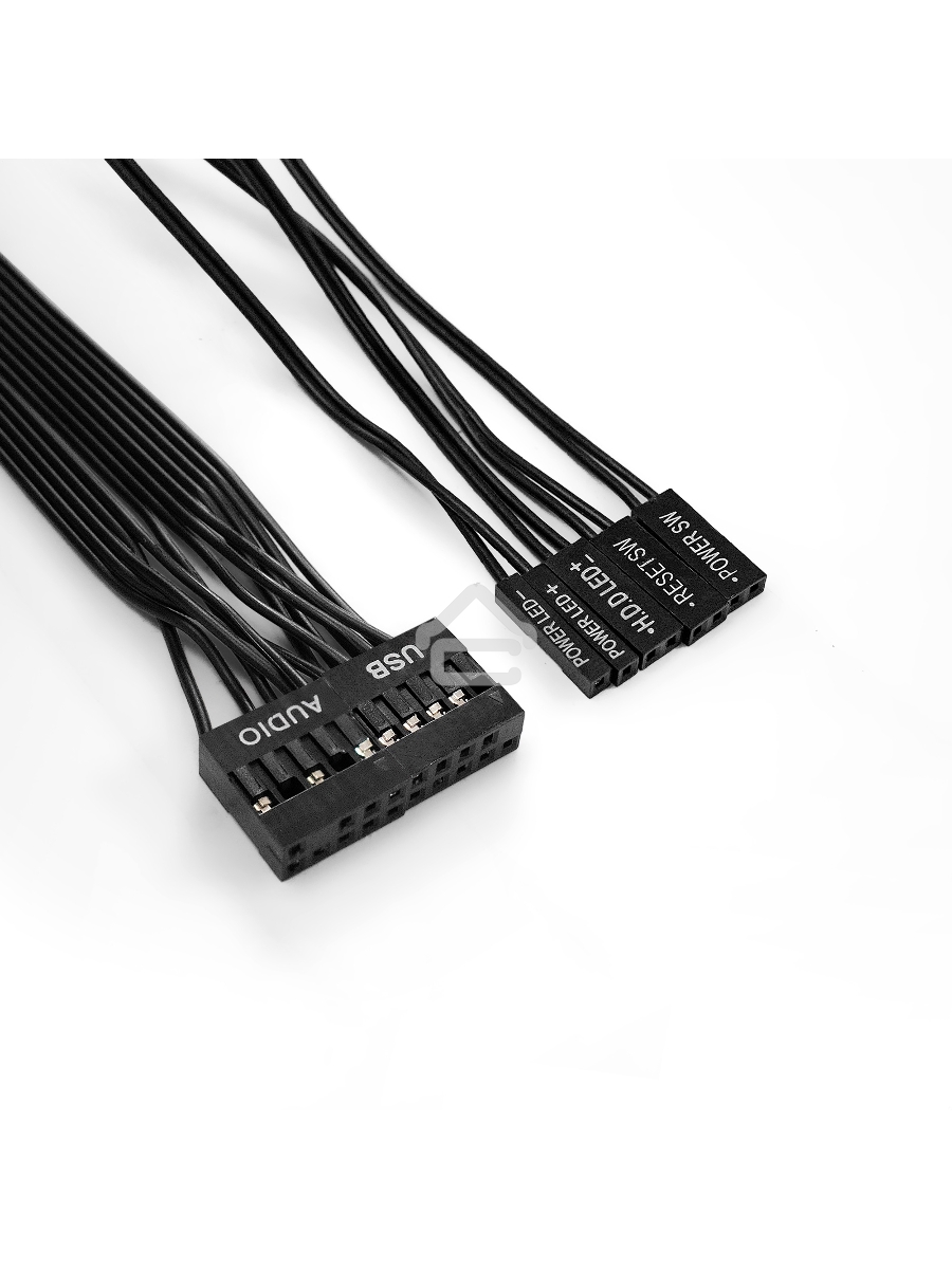 Компьютерный корпус Miditower ExeGate AA-440-AA500 (ATX, AA500 8 см, 2*USB, аудио)