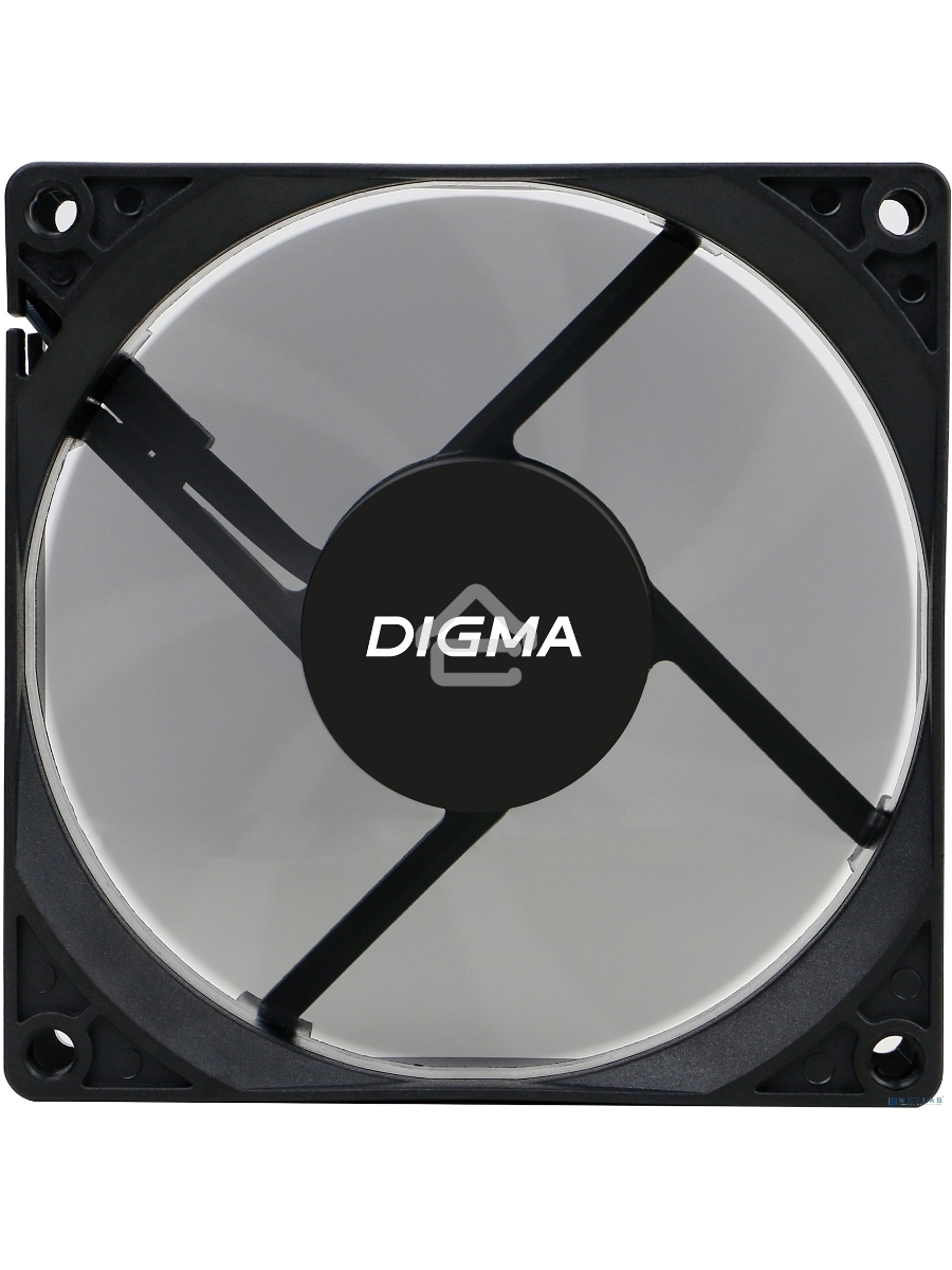 Вентилятор для корпуса Digma DFAN-90 черный, 90 мм, 1800 об/мин, 23 дБ, 3 pin