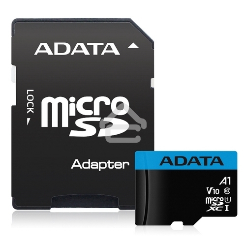 Флеш карта Micro SecureDigital 128Gb ADATA AUSDX128GUICL10A1-RA1 MicroSDXC Class 10 UHS-I, SD adapter