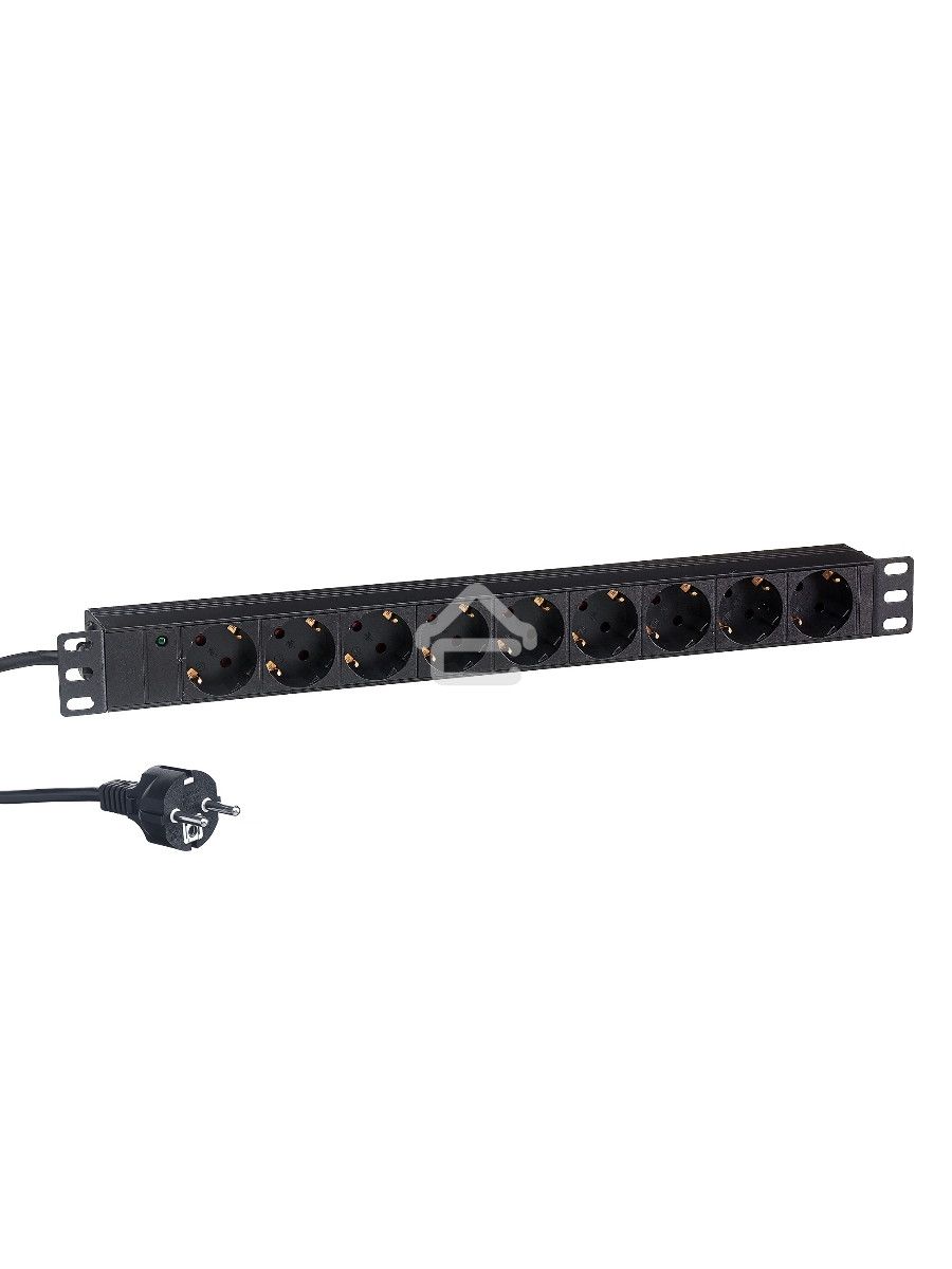 Блок розеток горизонтальный ExeGate ServerPro PDU-19H905 Al-9S-EU3, 19