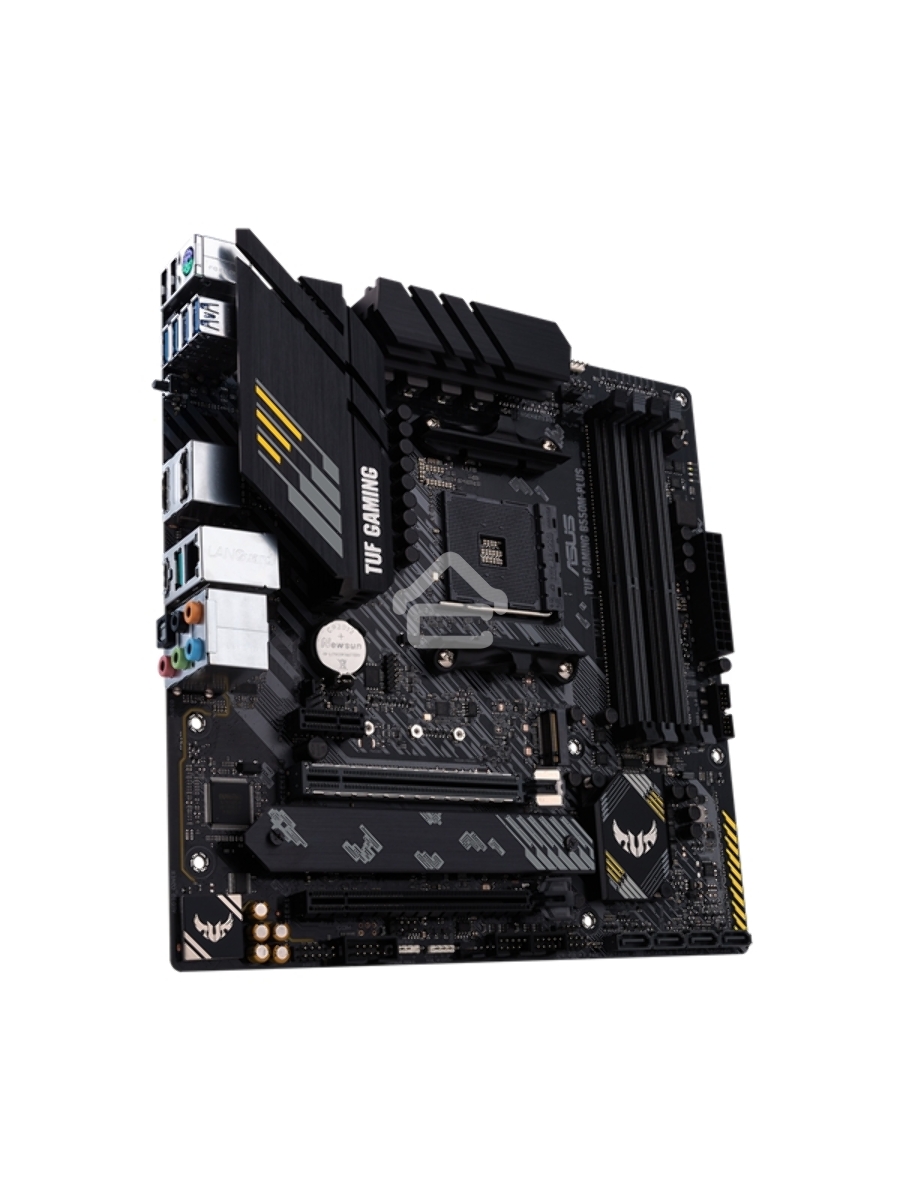 Материнская плата ASUS TUF GAMING B550M-PLUS, AM4, AMD B550, 4xDDR4, 4xSATA, 2xM.2, 1xPCIe 4.0 x16, 1xPCIe 3.0 x16, 1xPCIe x1, 1xHDMI, 1xDP, 1x 2.5Gb LAN, 4xUSB-A 3.2 Gen 1, 1xUSB-A 3.2 Gen 2, 2xUSB-A 2.0, 1xUSB-C 3.2 Gen 2, 5x3.5 мм, 7.1, mATX