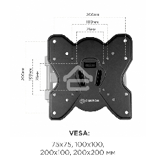 Кронштейн ONKRON M3S для телевизора 17