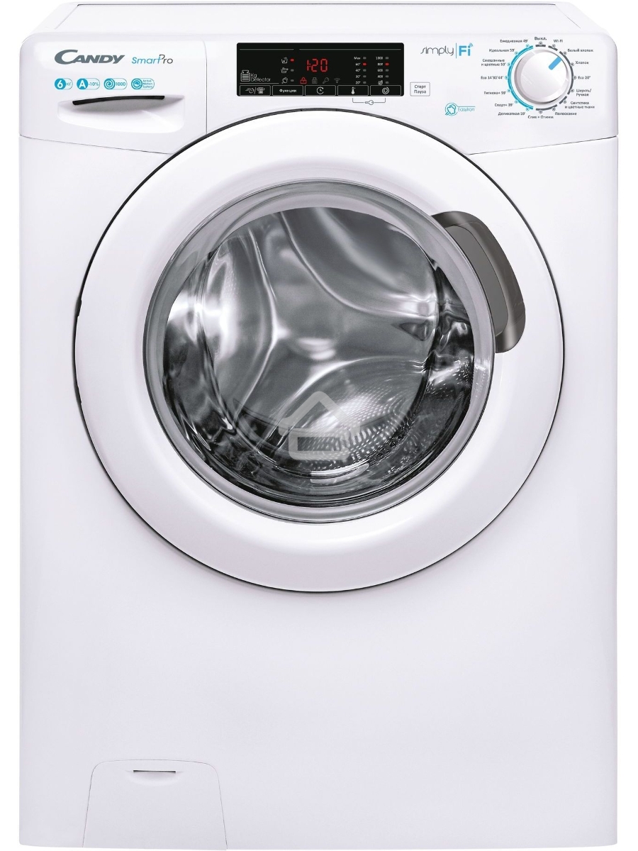 Стиральная машина Candy Smart Pro CSO34 106T1/2-07 белый, загрузка фронтальная 6 кг, 1000 об/мин., класс: А