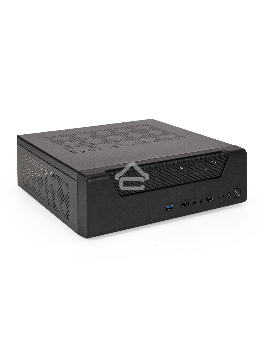 Компьютерный корпус Desktop ExeGate FL-102-TPS450 (mini-ITX, БП TPS450 с вент. 8см, 2*USB + 1*USB3.0, аудио, черный)