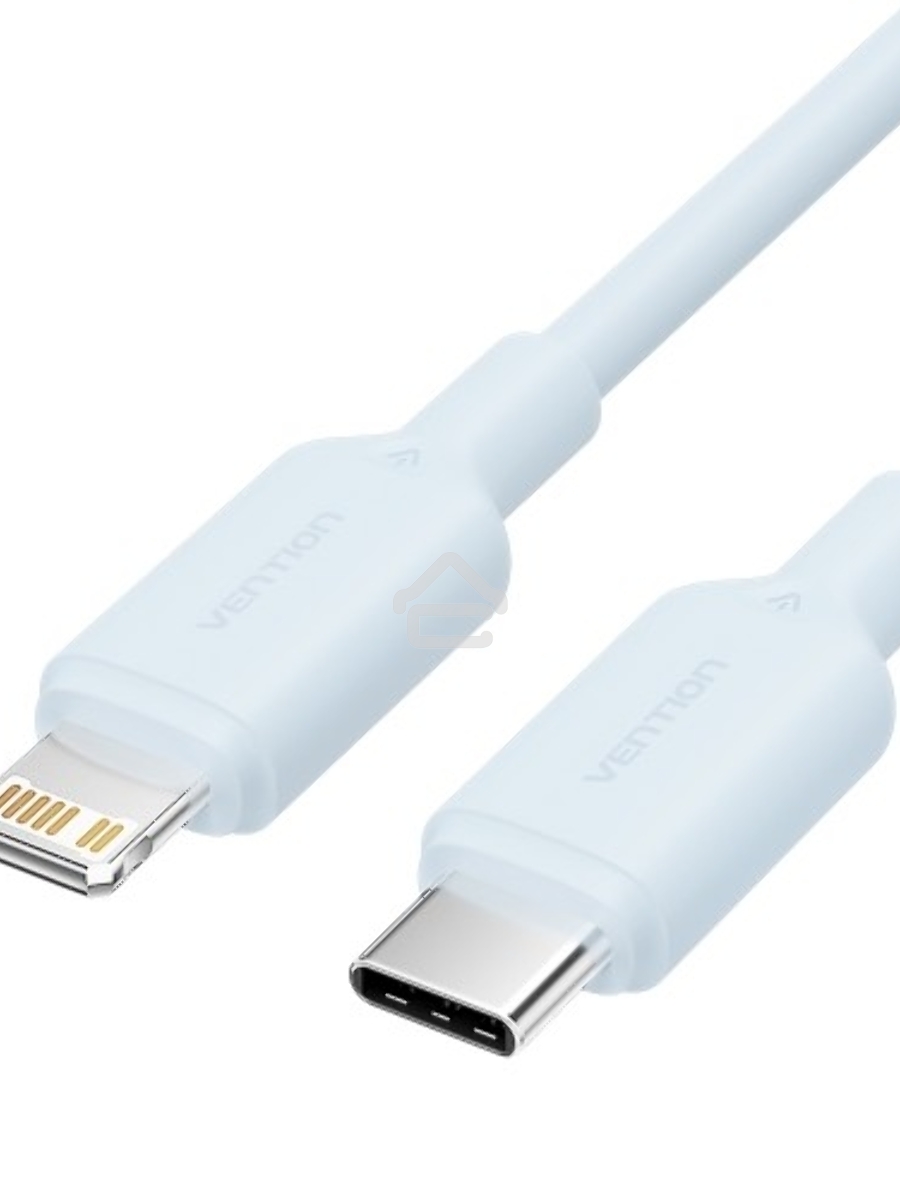Кабель Vention USB 2.0 CM/Lightning 8M для iPad/iPhone 3A - 1м. Голубой