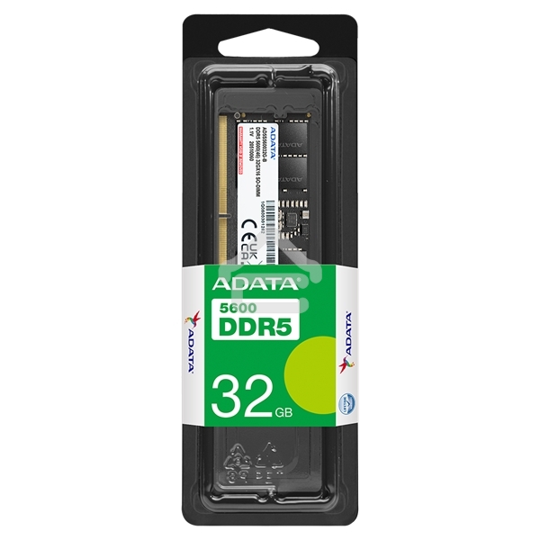 Оперативная память ADATA, DDR5, 32GB (1x32 GB), 5600 MHz, CL46, DIMM