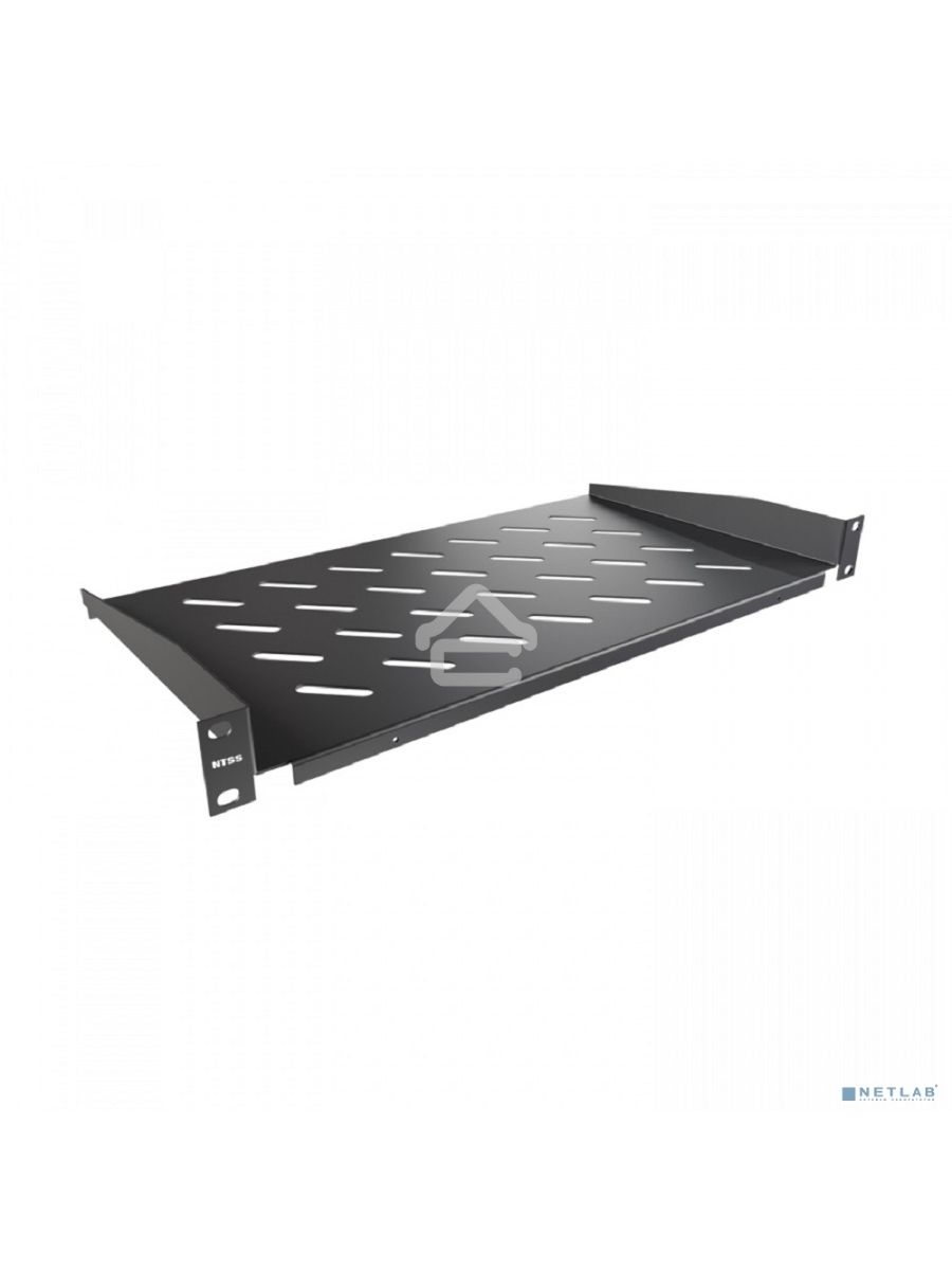 Полка стационарная NTSS NTSS-FF-250-BL 1U нагр.:20кг. 19