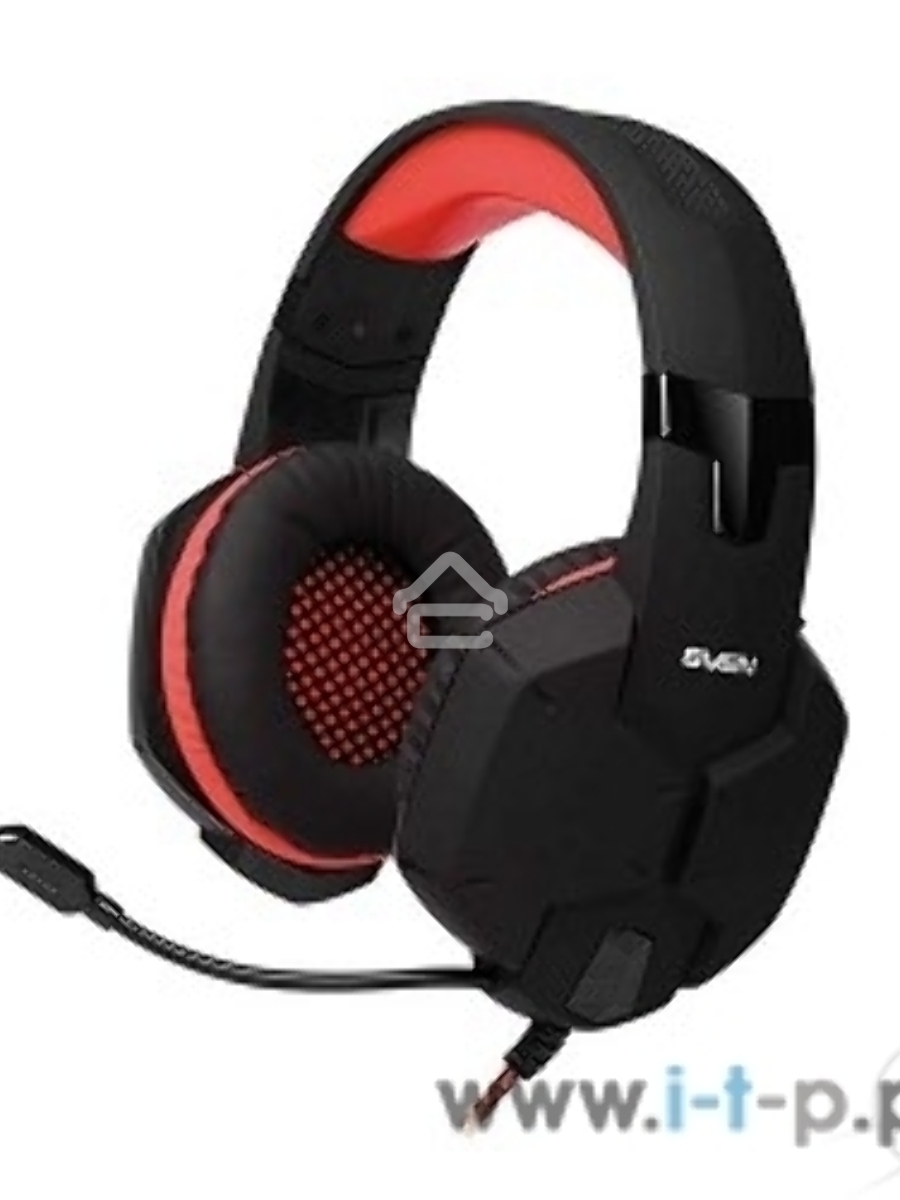 Игровые стереонаушники с микрофоном SVEN AP-G988MV, черный-красный Игровые стереонаушники с микрофоном SVEN AP-G988MV, черный-красный