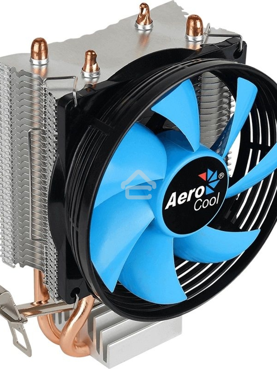 Кулер для процессора AeroCool / Formula Verkho 2 серебристый, 90 мм, алюминий/медь, 2000 об/мин, 25 дБ, 4 pin, 110 Вт, 125 мм