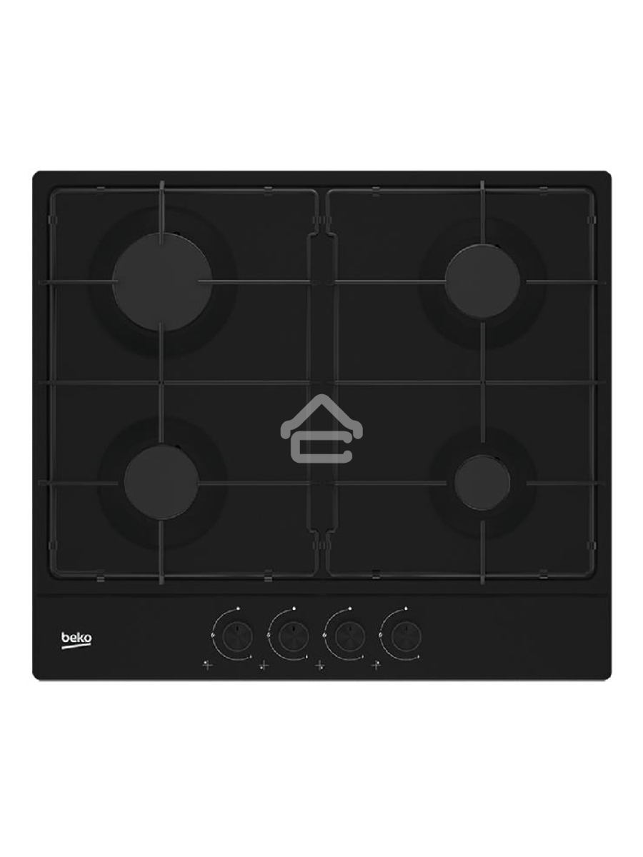 Встраиваемая газовая варочная поверхность Beko HIAG 64223 B, Черный