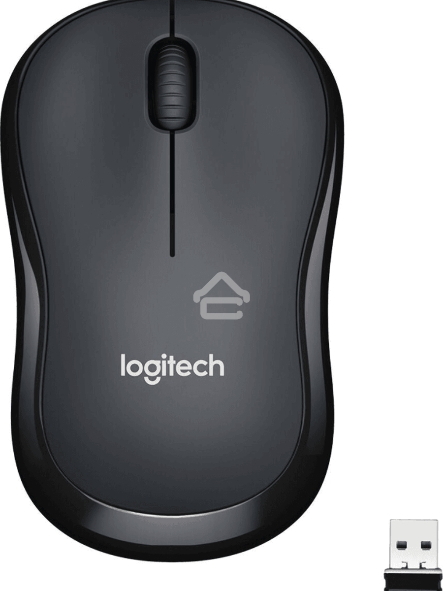 Мышь беспроводная Logitech M221 SILENT черный, 1000 dpi, радиоканал, USB, кнопки - 3
