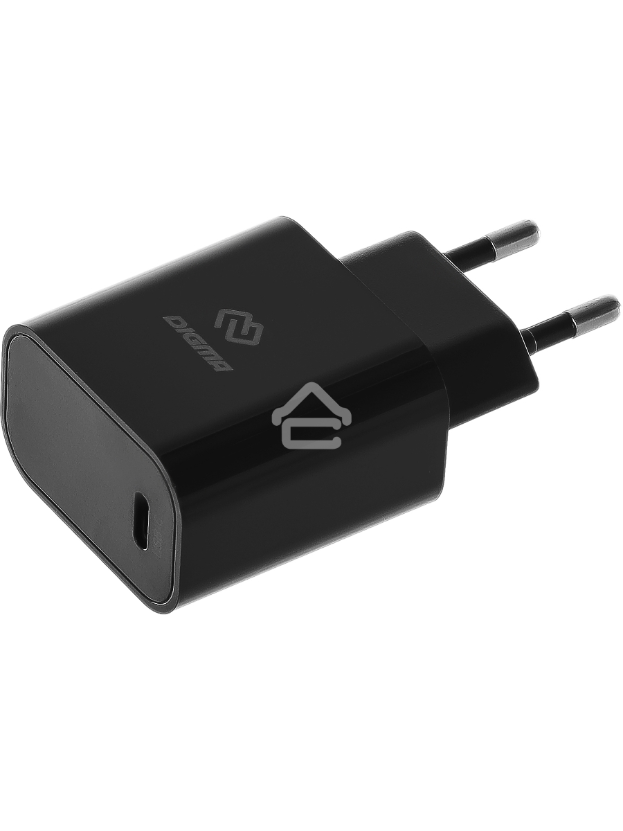 Сетевое зарядное устройство Digma DGW2C 3A PD черный