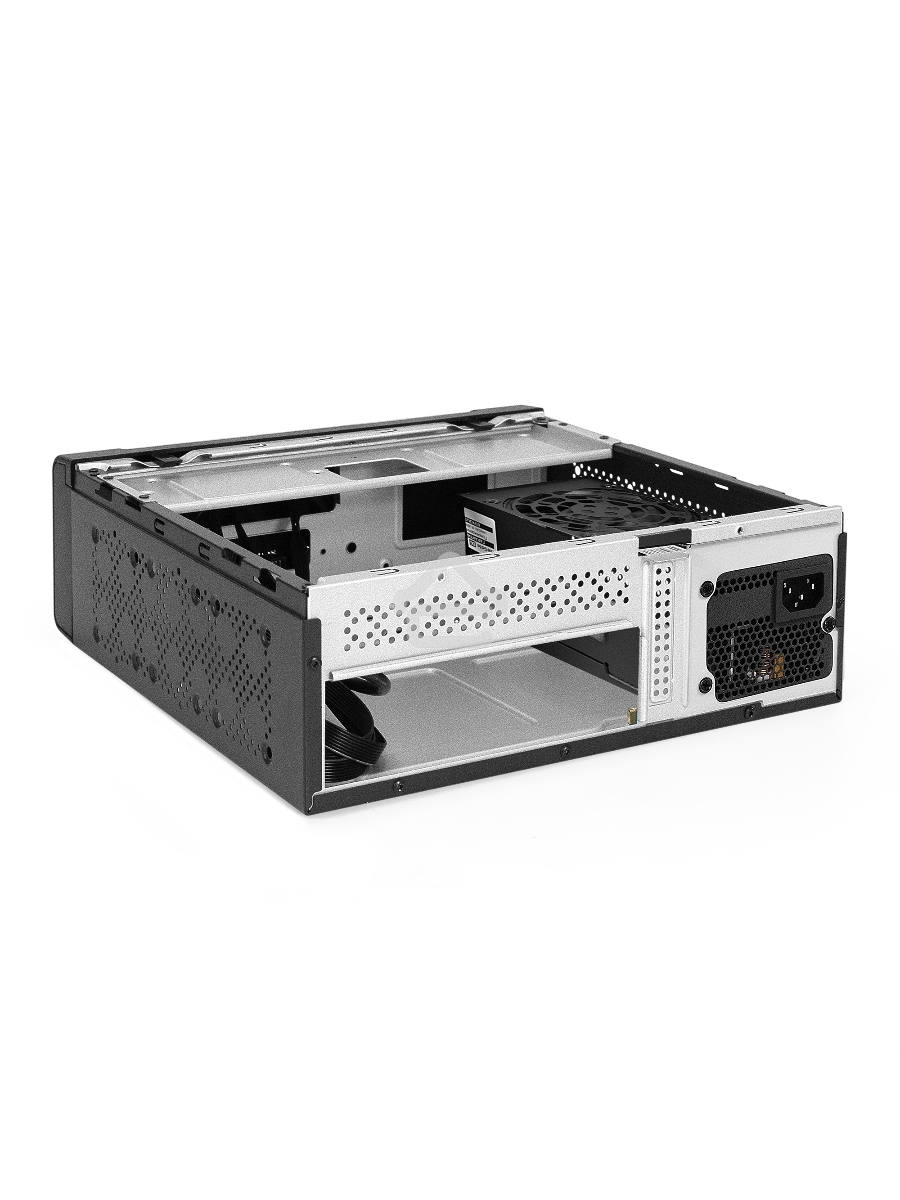 Компьютерный корпус Desktop ExeGate FL-102-TPS450 (mini-ITX, БП TPS450 с вент. 8см, 2*USB + 1*USB3.0, аудио, черный)