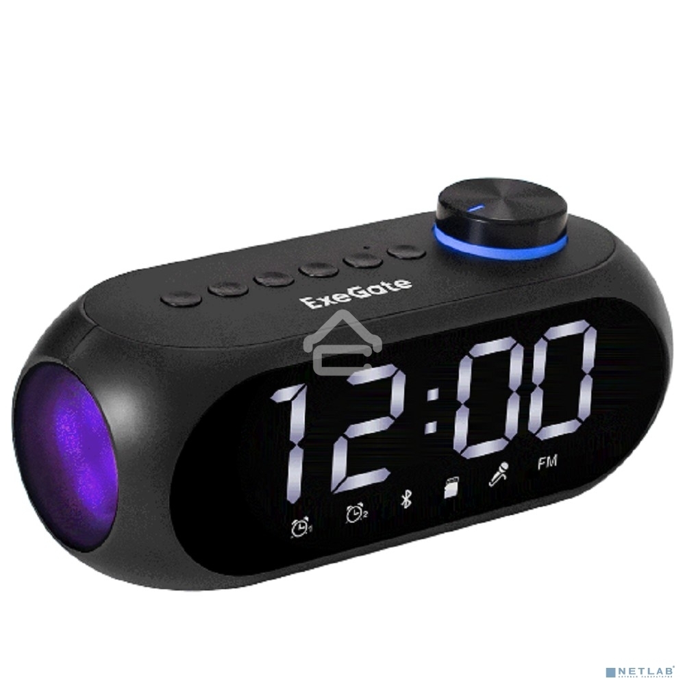 Колонка-часы ExeGate Yo 520 Bluetooth 3 Вт черный