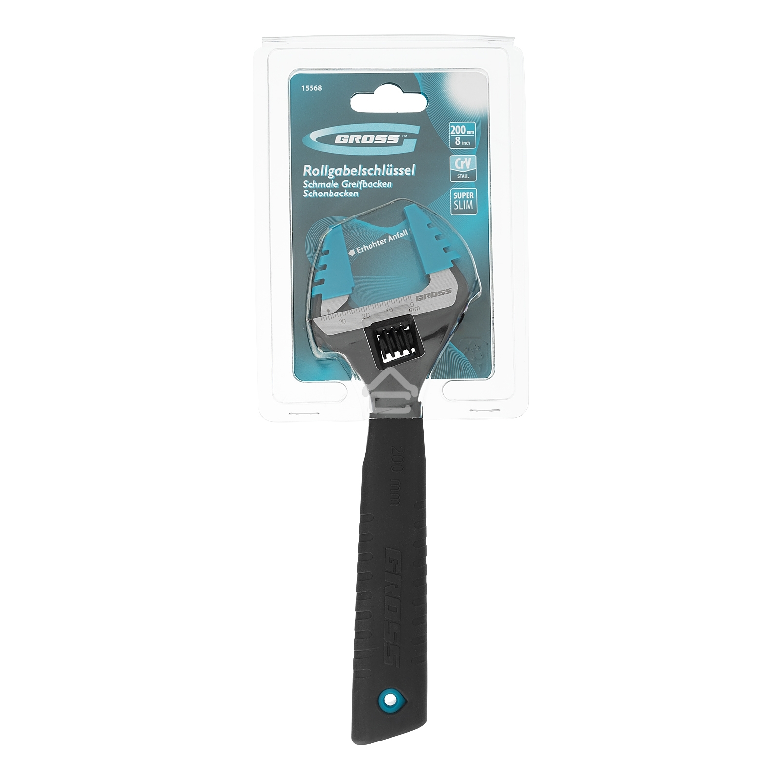 Ключ разводной Gross 15568 (0 - 40 мм) 200 мм