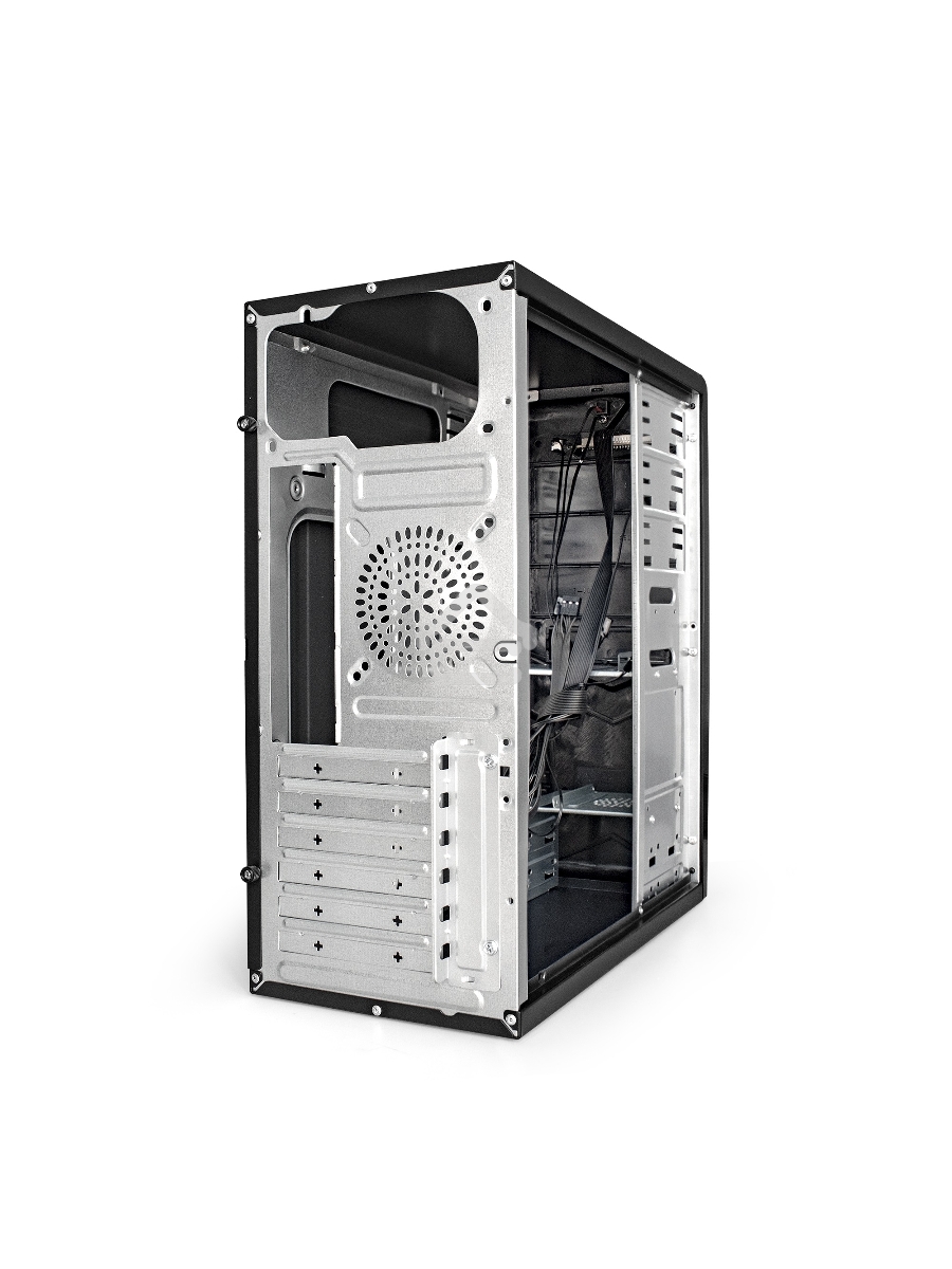 Компьютерный корпус Miditower Exegate CP-601 Black, ATX, <без БП>, 2*USB, Audio