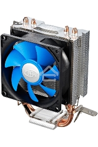Кулер для процессора DEEPCOOL ICE EDGE MINI FS V2.0 синий, 80 мм, алюминий/медь, 2200 об/мин, 24.7 дБ, 3 pin, 100 Вт, 112 мм