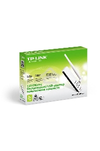 Адаптер TP-Link SOHO TL-WN722N 150Mbps High Gain Wireless N USB Adapter with Cradle, 1T1R, 2.4GHz, 802.11n/g/b, 1 detachable antenna