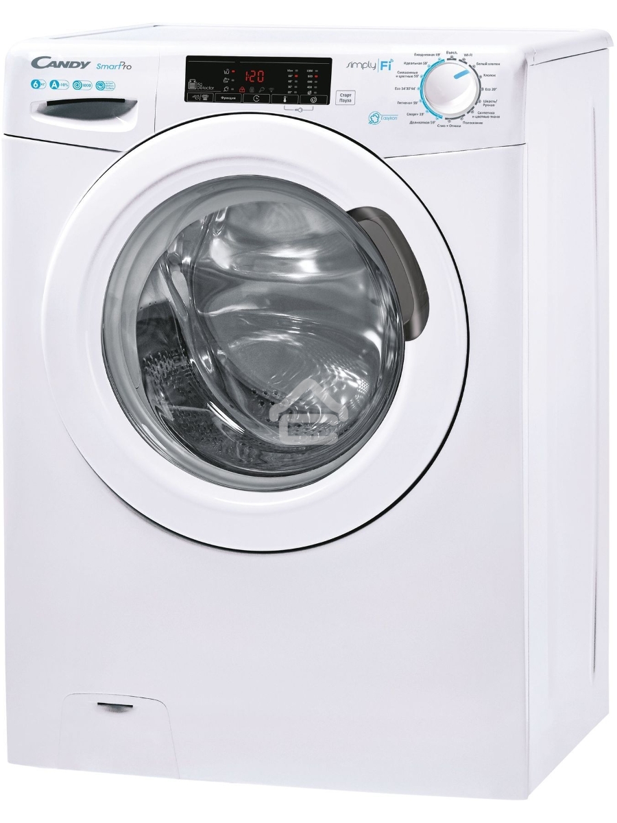 Стиральная машина Candy Smart Pro CSO34 106T1/2-07 белый, загрузка фронтальная 6 кг, 1000 об/мин., класс: А