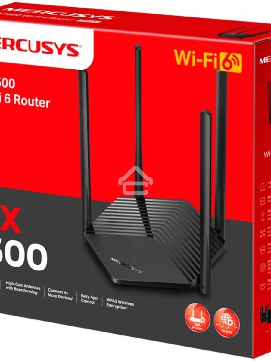 Двухдиапазонный Wi-Fi роутер Mercusys MR60X AX1500