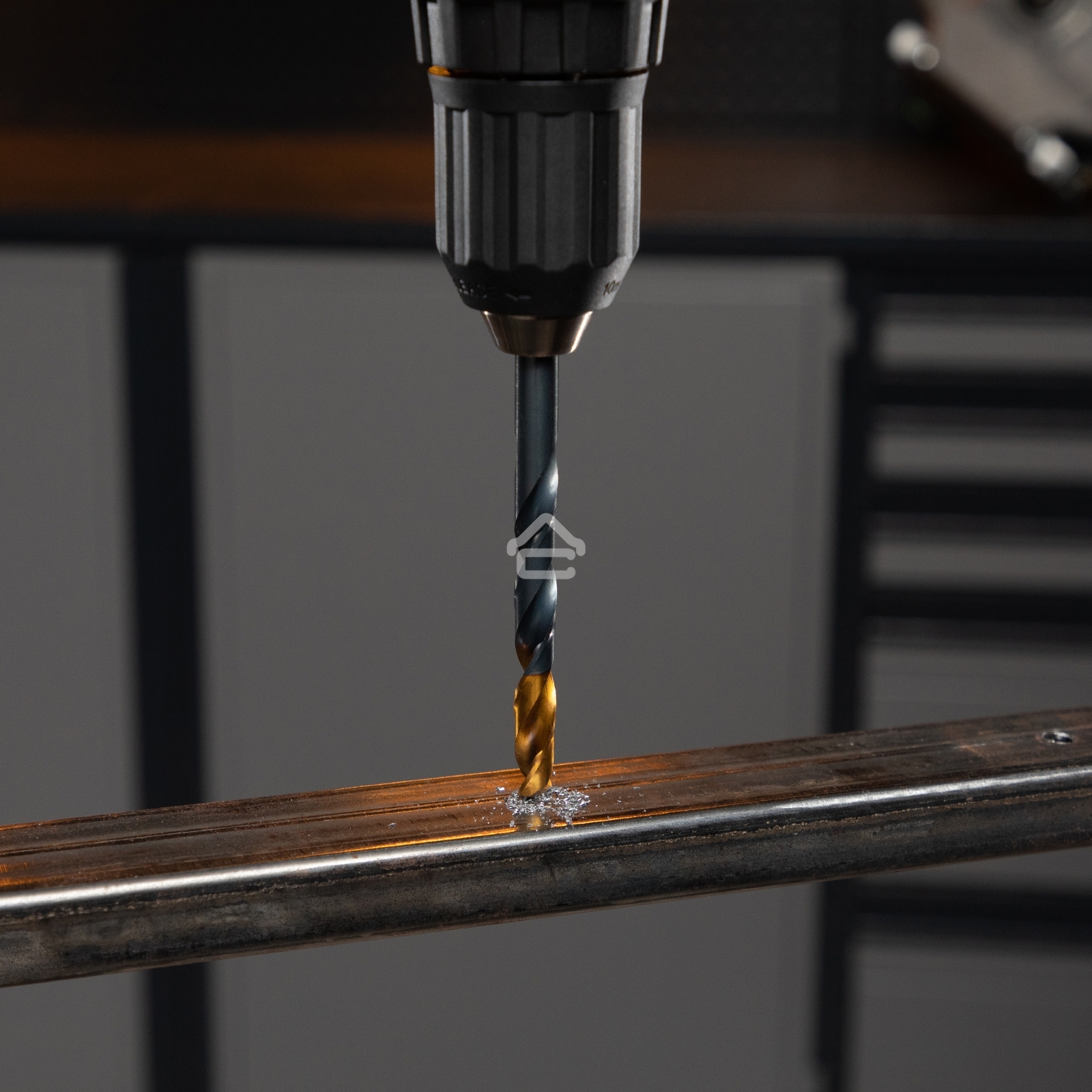 Набор сверл по металлу Denzel 2-3-4-5-6-8 мм, HSS-Tin, Golden Tip, 6 шт