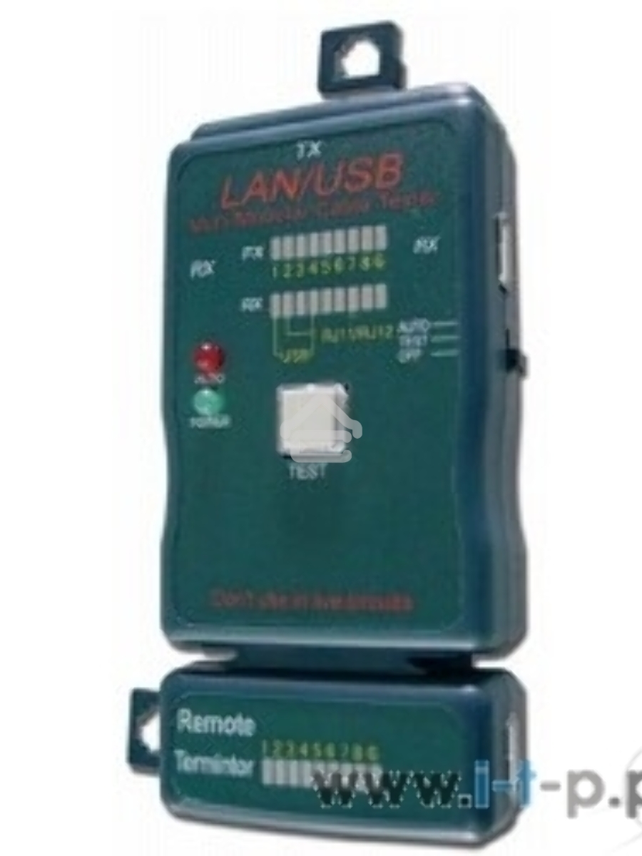 Тестер LAN Cablexpert NCT-2, 100/1000 Base-TX, для UTP, STP, RJ-11, USB-кабеля