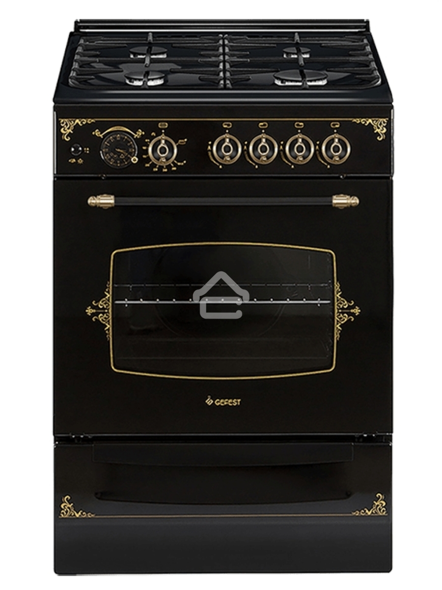 Плита газовая Gefest ПГ 6100-03 0179 черный, конфорок 4 шт, духовка 52 л, 60 см x 85 см x 60 см
