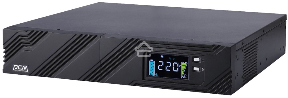 Источник бесперебойного питания Powercom Smart King Pro+ SPR-1000 LCD 800Вт 1000ВА черный