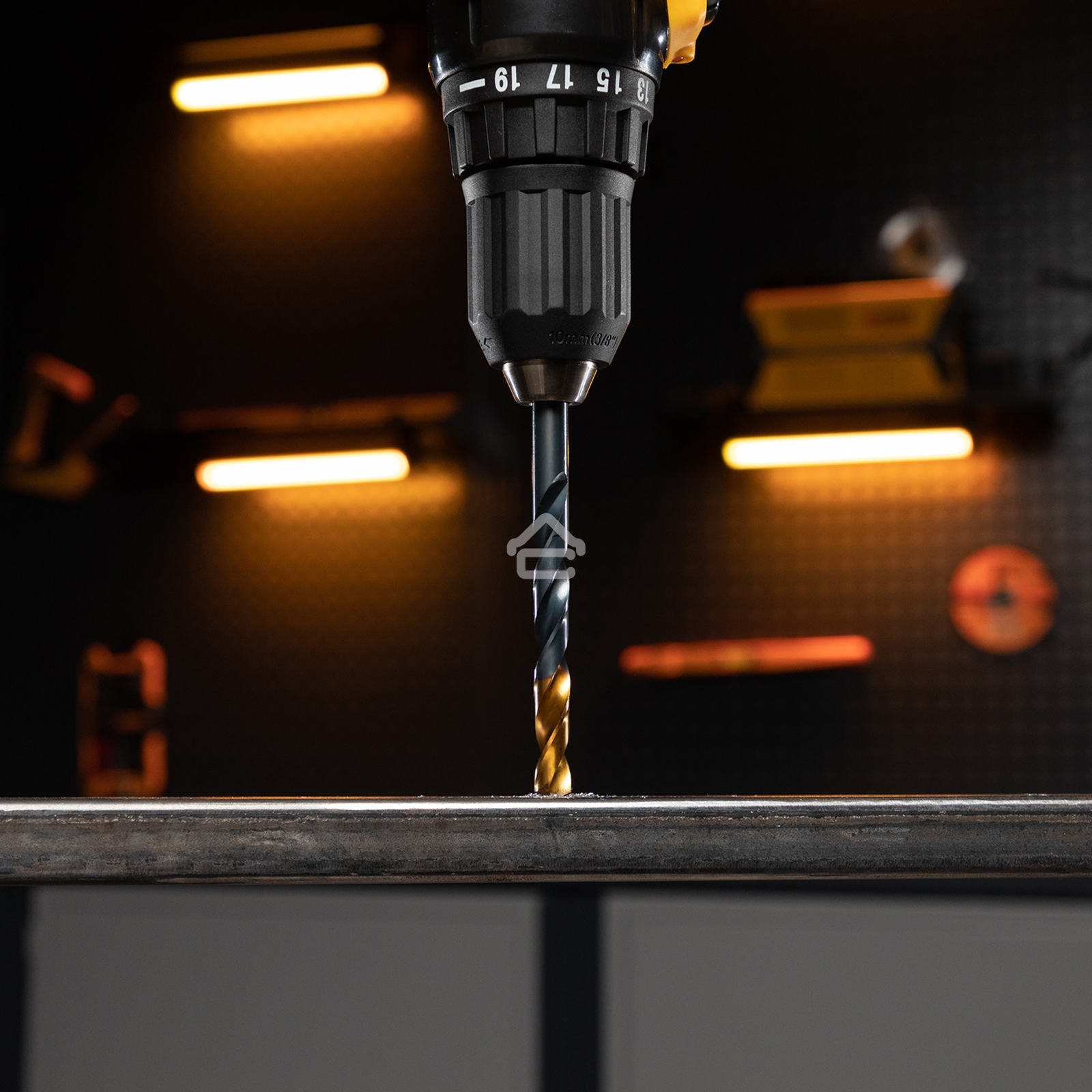 Набор сверл по металлу Denzel 2-3-4-5-6-8 мм, HSS-Tin, Golden Tip, 6 шт