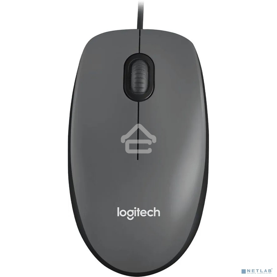 Мышь проводная Logitech M90 черный/серый, 1000 dpi, USB, кнопки - 3