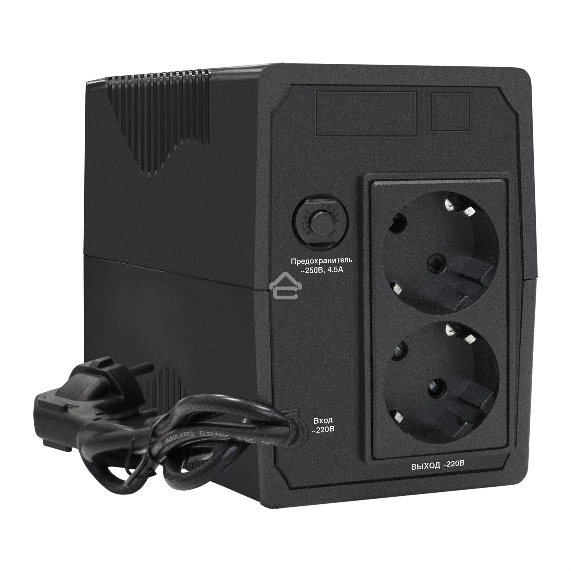 Источник бесперебойного питания ExeGate Power Smart ULB-850.LCD.AVR.EURO.RJ<850VA/480W, LCD, AVR, 2 евророзетки, RJ45/11, Black>