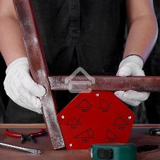 Магнитный угольник-держатель для сварки Rexant на 6 углов усилие 34кг