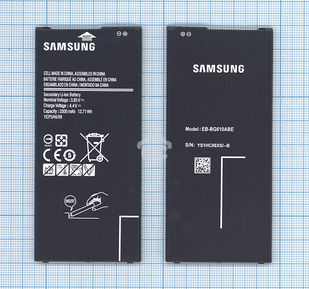 Аккумуляторная батарея EB-BG610ABE для Samsung Galaxy J7 Prime G610F G6100 3300mAh
